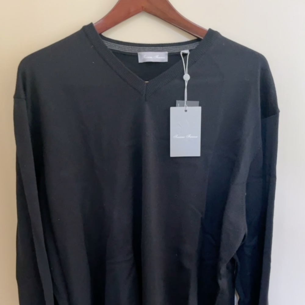 Toscano Firenze XL Men's Sweater 100% wool NWT